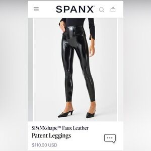 SPANXshape™ Faux Leather
Patent Leggings